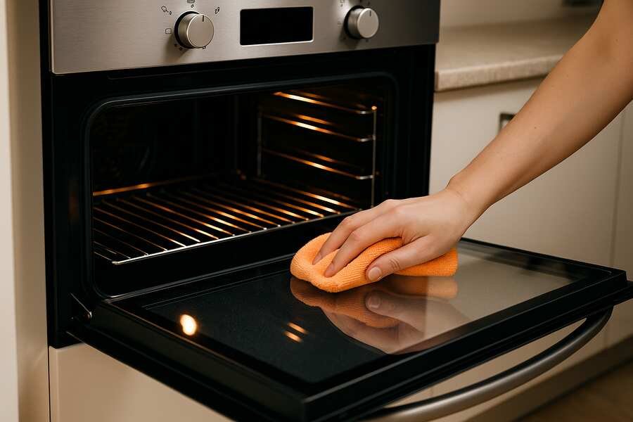 Glass Oven Door Sparkle: Easy Inside & Outside Cleaning